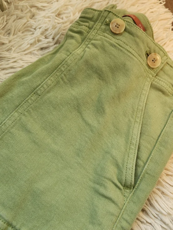 Pilcro Anthropilogie Kit High-Rise Wide-Leg Utility Trousers Sage Green 32 Tall - Picture 12 of 16